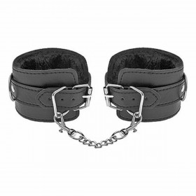 Cuffs S Pleasures Lover's Black Black/Silver