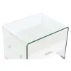 Naktsskapītis DKD Home Decor Balts Caurspīdīgs Stikls Koks MDF 50 x 40 x 45,5 cm