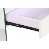 Naktsskapītis DKD Home Decor Balts Caurspīdīgs Stikls Koks MDF 50 x 40 x 45,5 cm