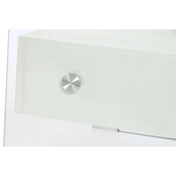 Spintelė DKD Home Decor Balta Skaidrus Stiklas Medžio MDF 50 x 40 x 45,5 cm