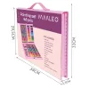 Painting set in a suitcase 168 pcs pink