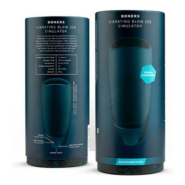 Masturbator Boners Vibration Dark Grey