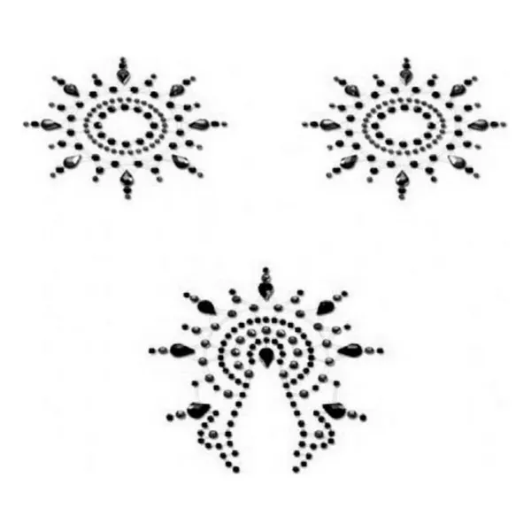 Gloria Set Black Mystim (3 pcs)