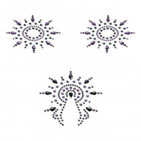 Gloria Set Black & Purple Mystim (3 pcs)