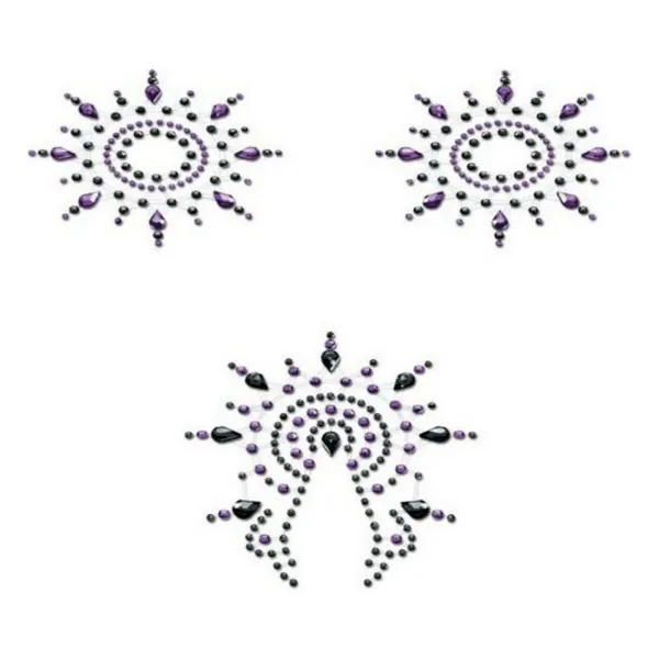 Gloria Set Black & Purple Mystim (3 pcs)