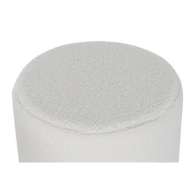 подставка для ног DKD Home Decor Белый Чёрный полиэстер Деревянный MDF Scandi 60 x 60 x 45 cm (3 штук)