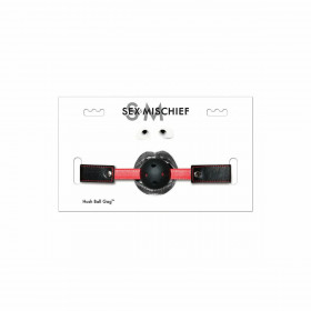 Mouth Gag Sportsheets BDSM Black Black/Red