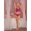 Underwear Set Exposed Pink Burgundy (L/XL)
