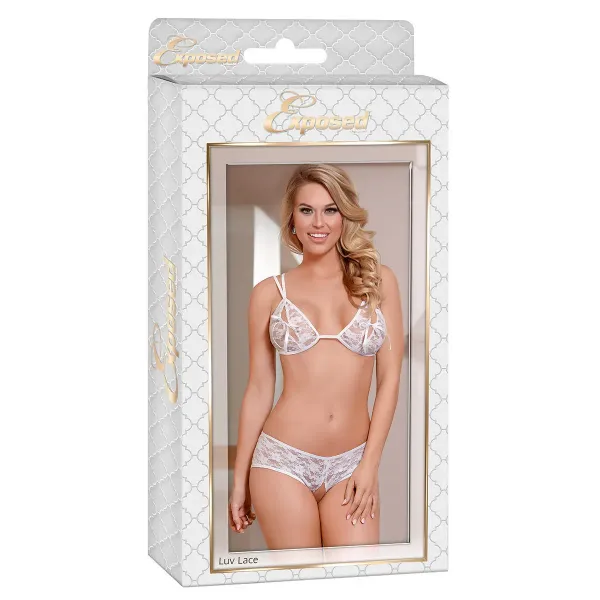 Underwear Set Exposed White (S/M)