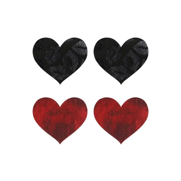 Nipple shield Peekaboo Black One size Hearts