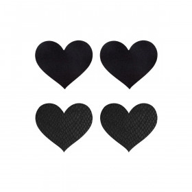 Nipple shield Peekaboo Black One size Hearts