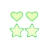 Nipple shield Peekaboo Green One size Hearts Stars