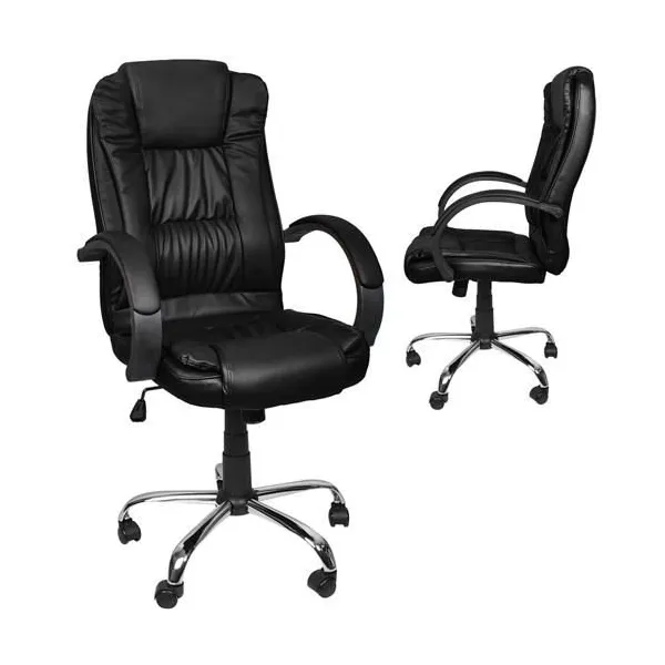 Office chair eco leather - black MALATEC