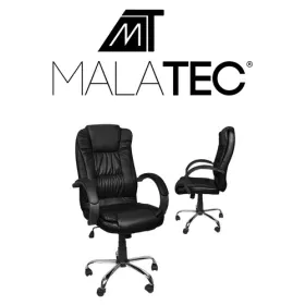 Toimistotuoli eko-nahka - musta MALATEC