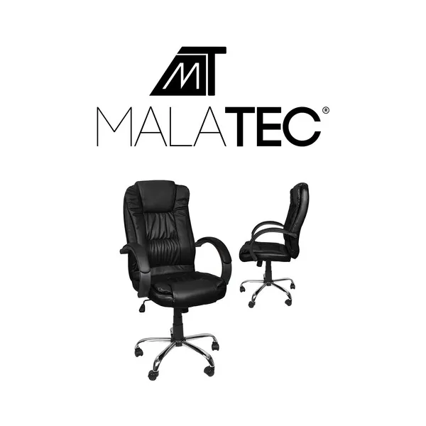 Toimistotuoli eko-nahka - musta MALATEC