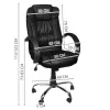 Kontoritool eco-nahast - must MALATEC
