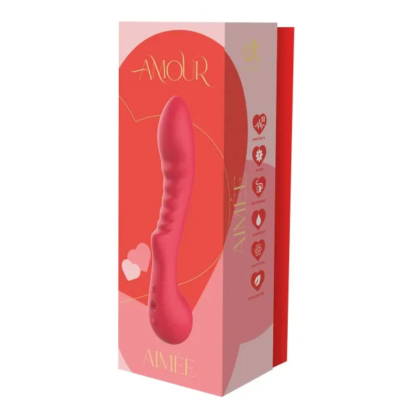 Classic Vibrator Dream Toys Amour Flexible G-Spot Red