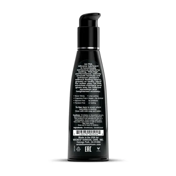 Ultra Fragrance Free Siliconebased Lube 120 ml Wicked