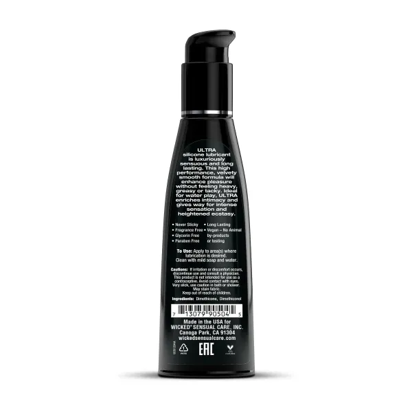 Ultra Fragrance Free Siliconebased Lube 120 ml Wicked