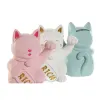 Naudas kaste Home ESPRIT Sveķi Kaķis 12 x 9,5 x 16 cm (3 gb.)