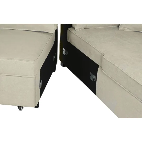 Sofabed Home ESPRIT Sand Modern 298 x 154 x 92 cm