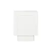 Nightstand Home ESPRIT White Natural 40 x 35 x 50 cm