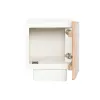 Nightstand Home ESPRIT White Natural 40 x 35 x 50 cm