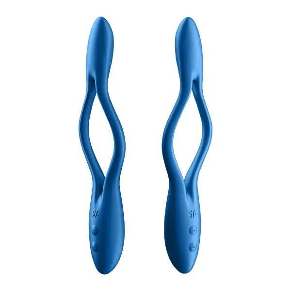 Cock Ring Satisfyer Elastic Game Blue