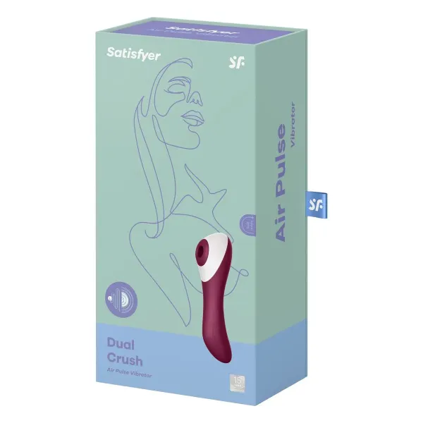 Clitoris Suction Stimulator Satisfyer Dual Crush Red