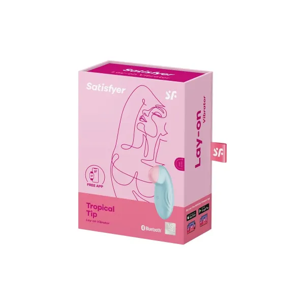 G-Spot Vibrator Satisfyer Tropical Tip Light Blue