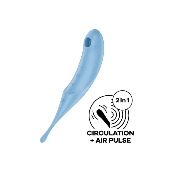 Clitoris Suction Stimulator Satisfyer Twirling Pro Blue