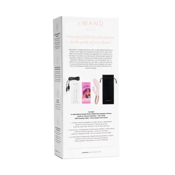 Dual Stimulation Vibe Le Wand Blend Rose Gold Rose Gold