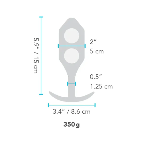 Snug 5 Anal Plug B-Vibe 12035 Black