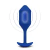 Snug XL Anal Plug B-Vibe Vibrating Blue