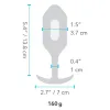 Anal plug B-Vibe Vibrating Snug 3 Blue (3,7 x 13,8 x 1 cm)
