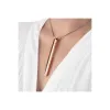 Bullet Vibrator Le Wand Necklace Pendant Rose Gold