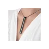 Bullet Vibrator Le Wand Necklace Pendant Black