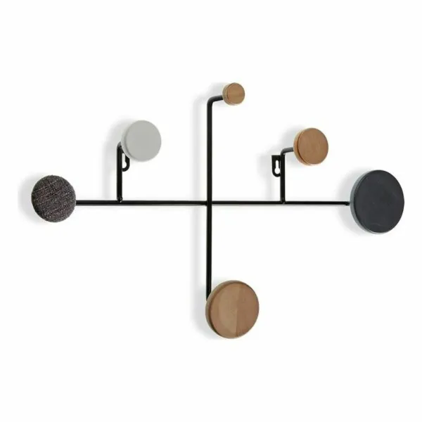 Mēteļu plaukts Versa Metāls Koks Sveķi Koks MDF (30 x 8 x 52 cm)