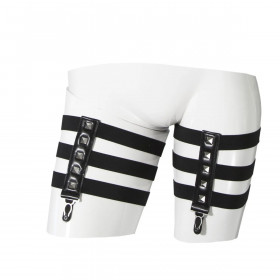 Stockings with Garter Guilty Pleasure Black XL