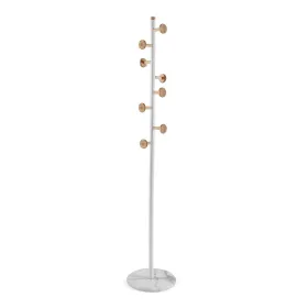 Naulakko Versa Valkoinen Puu Metalli 34,5 x 180 x 34,5 cm