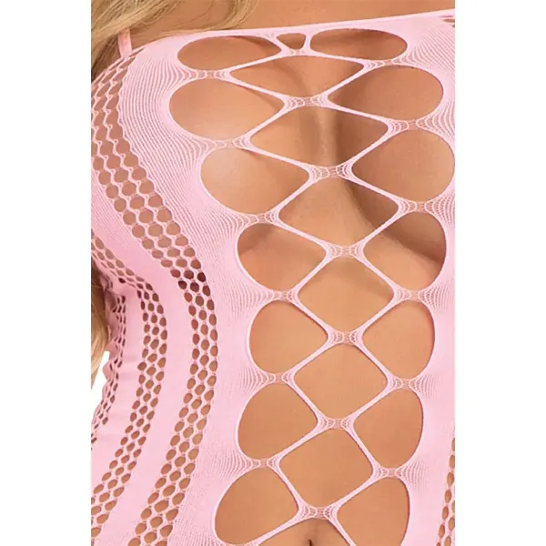 Bodystocking Pink Lipstick Pink (One size)