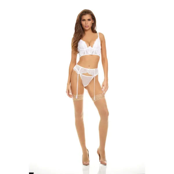 Underwear Set Bombshell Boudoir White (L)