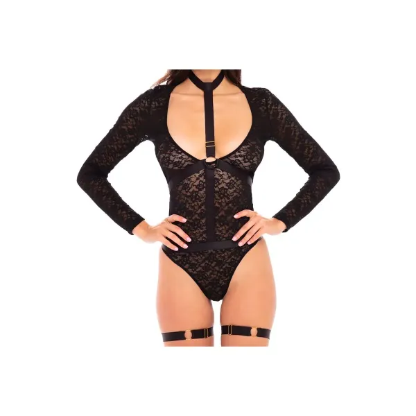 Leotard René Rofé Black S/M