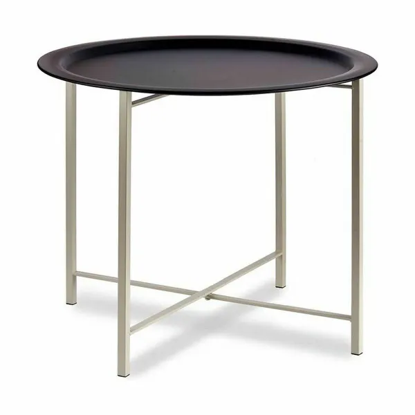 Side table Gift Decor White Black 62 x 48,5 x 62 cm (4 Units)