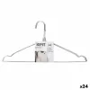 Set of Clothes Hangers Kipit Silver Metal 40 x 1 x 20 cm (24 Units)