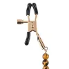 Nipple Clamps Chain Sportsheets Amber Beaded
