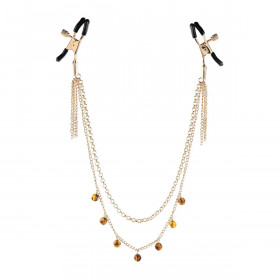 Nipple Clamps Chain Sportsheets Amber Chained