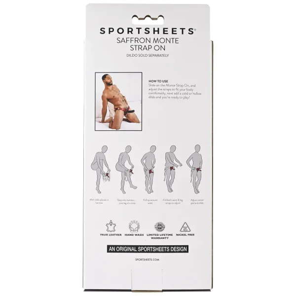 Kinky Pinky Cuffs with Tethers Sportsheets Saffron Back