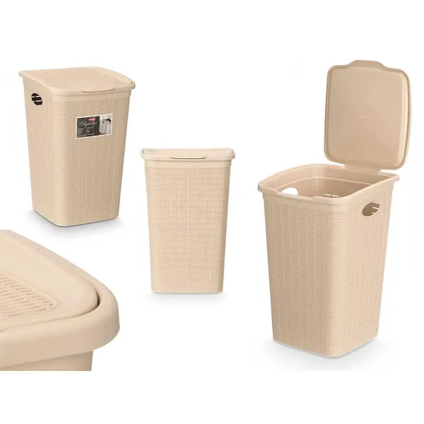 Kaušo konteineris Stefanplast Kreminė Plastmasinis 50 L 36 x 54,5 x 38 cm (6 vnt.)