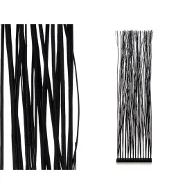 Folding screen Gift Decor Varas Black Willow wood 50 x 185 x 12 cm